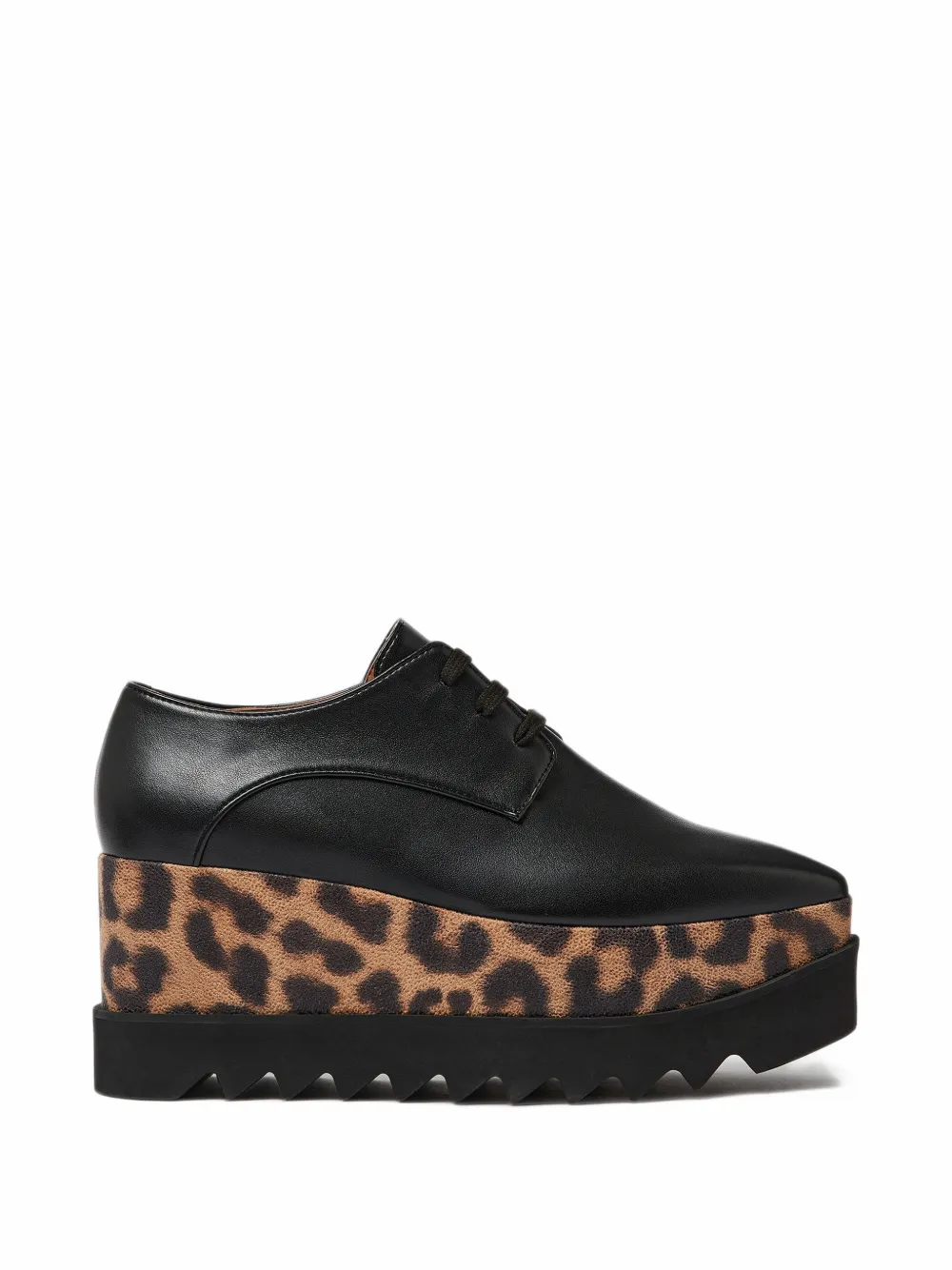 Stella McCartney leopard Elyse platforms - Black