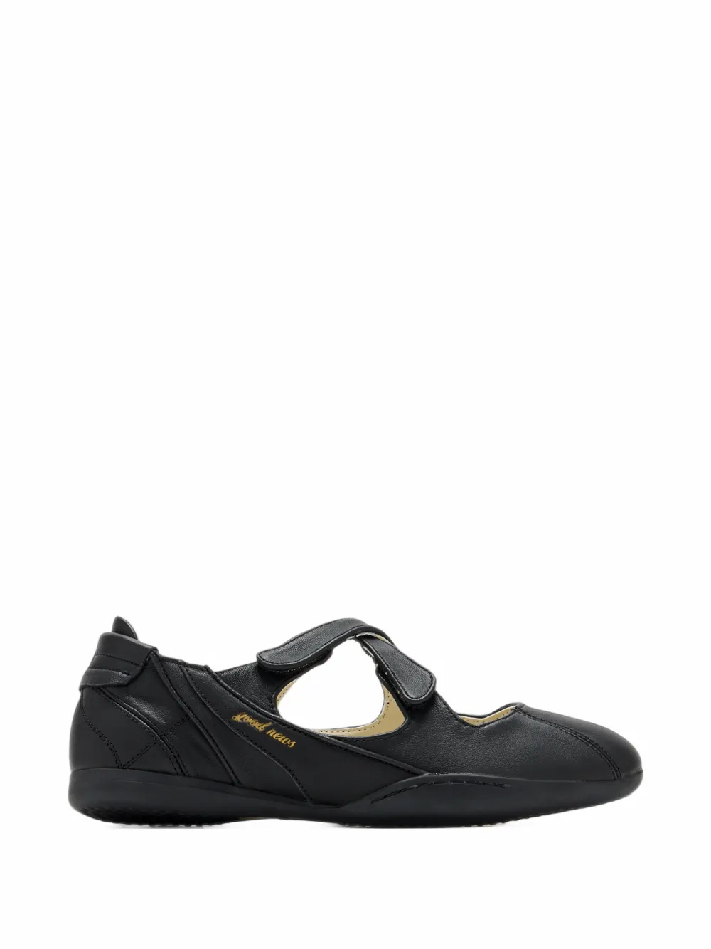 Good News ballerines Junie à attache scratch - Noir