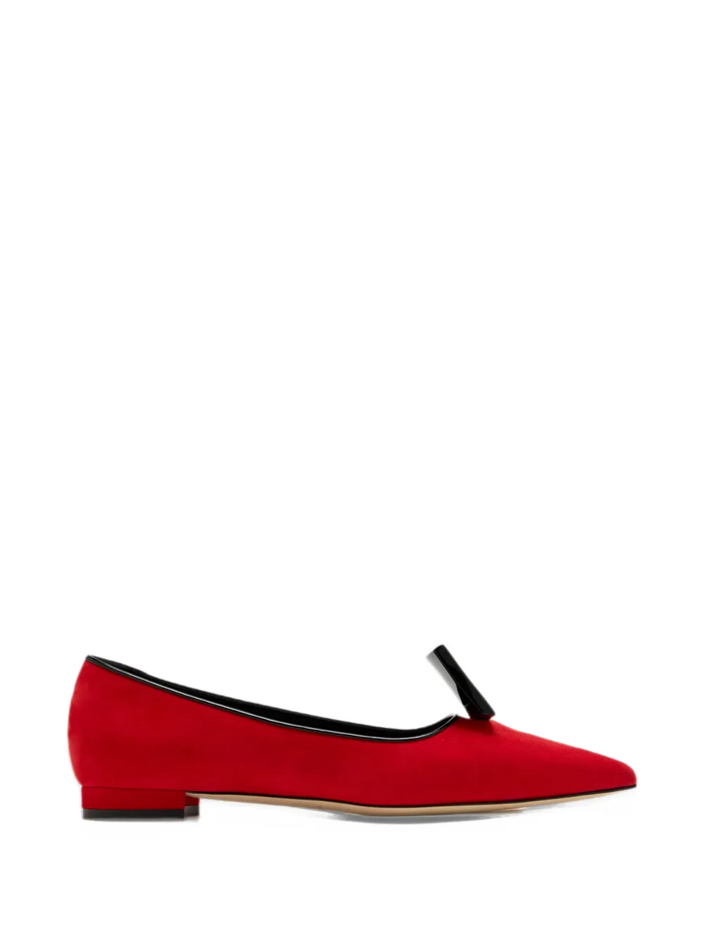 Manolo Blahnik Ballerine con fibbia - Rosso