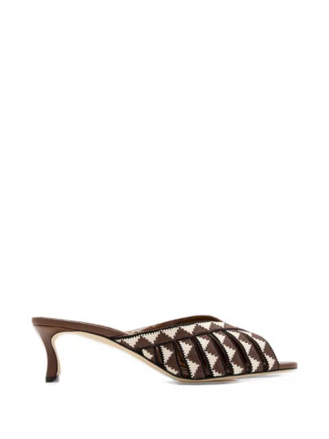 Manolo Blahnik Trofesamu embroidered mules