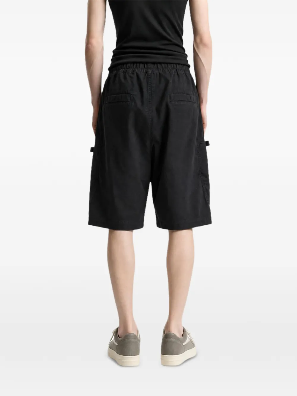 Rick Owens DRKSHDW Bauhaus shorts met trekkoord en meerdere zakken Zwart