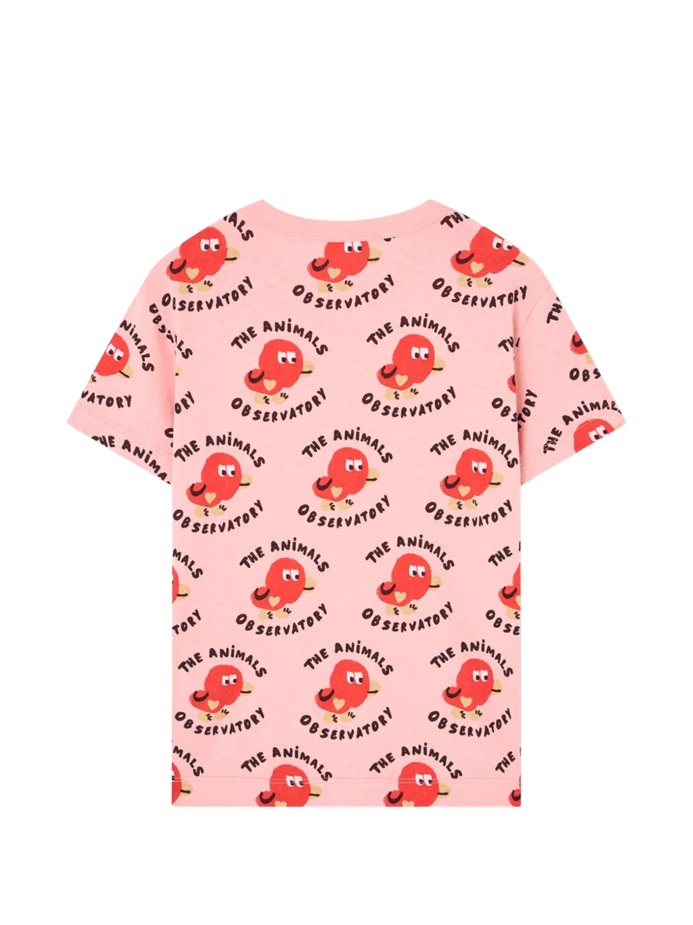 The Animals Observatory T-shirt met print Roze