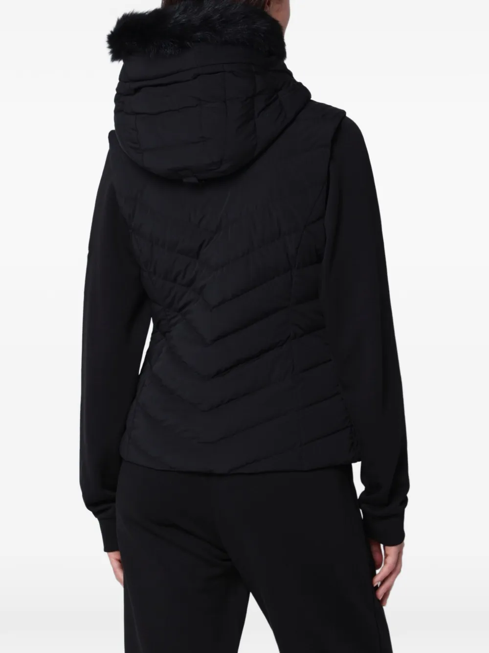 Moose Knuckles Elora hooded quilted gilet Zwart