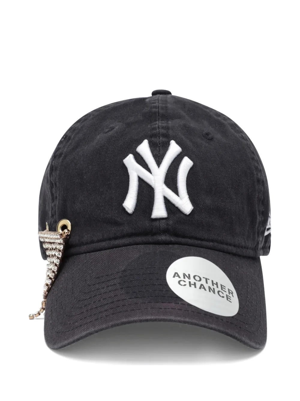 ANOTHER CHANCE crystal-embellished logo-embroidered cap - Schwarz