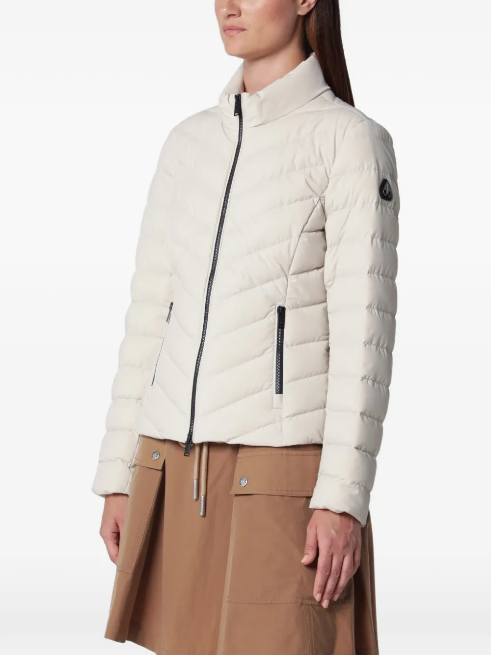 Moose Knuckles Elora quilted jacket - Bianco