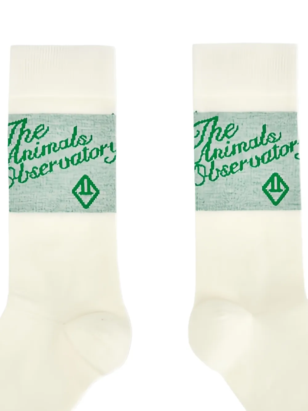 The Animals Observatory Sokken met logoprint Beige