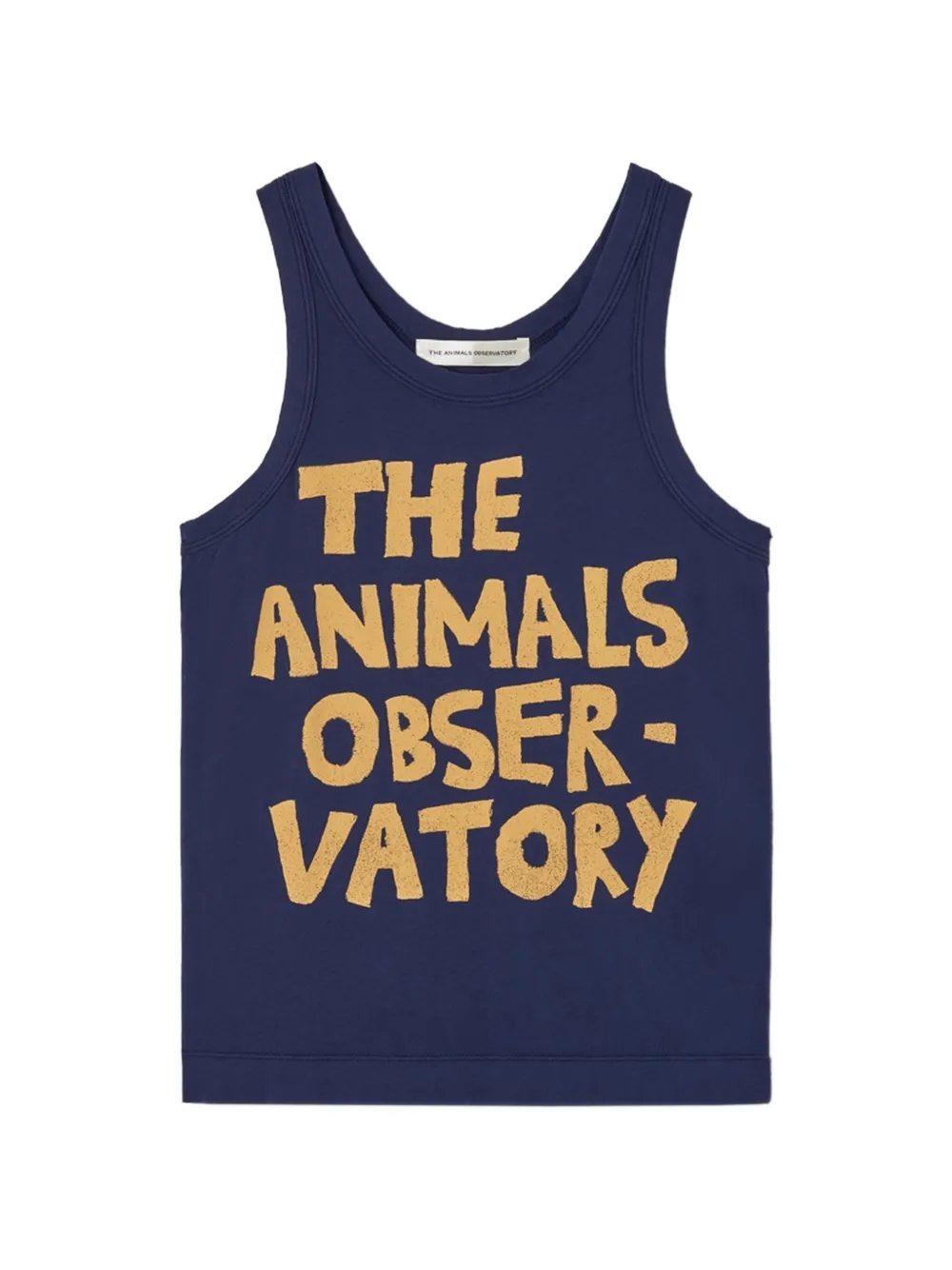 The Animals Observatory Top con stampa logo - Blu