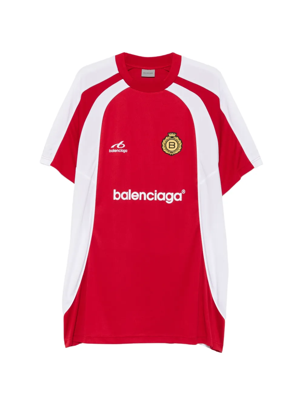 Balenciaga Oversized Soccer T-shirt Rood
