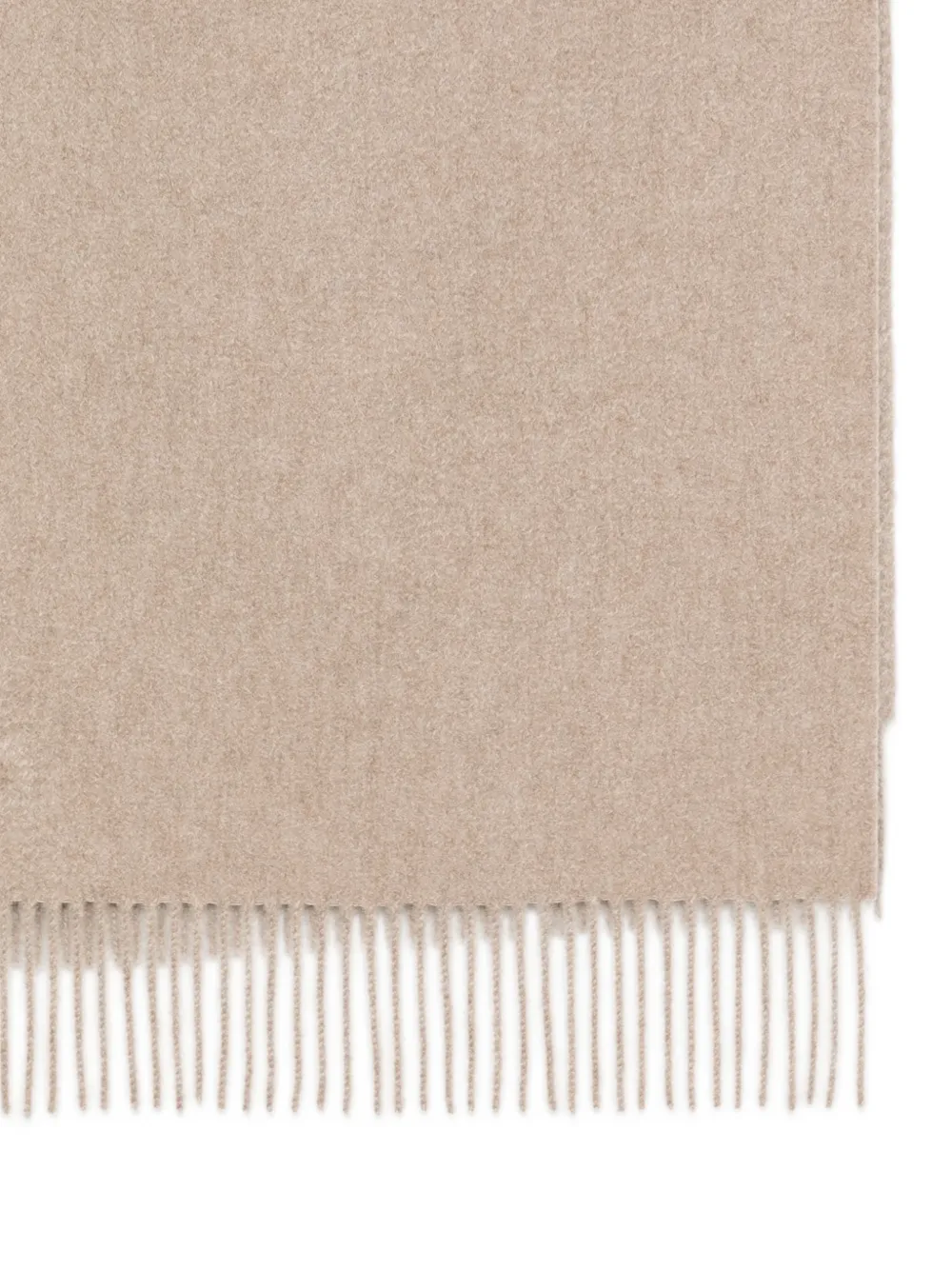 Zegna Sjaal met franje afwerking Beige
