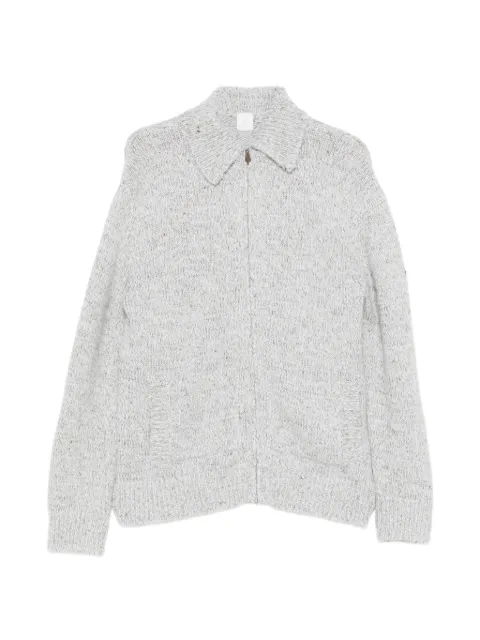 Eleventy zip-up knitted cardigan