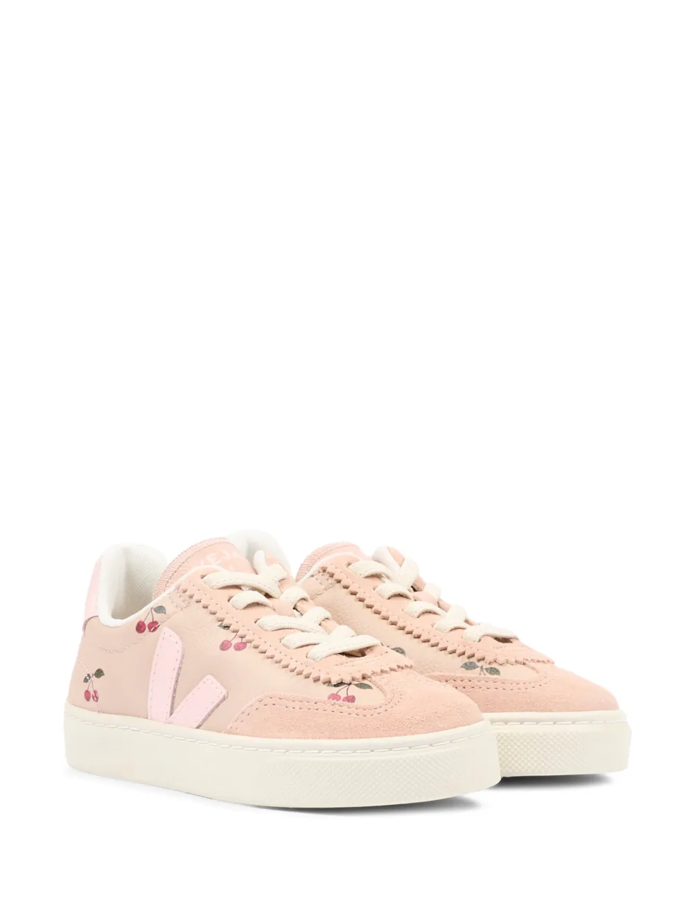 VEJA Kids x Konges Sløjd Volley cherry-print sneakers - Rosa
