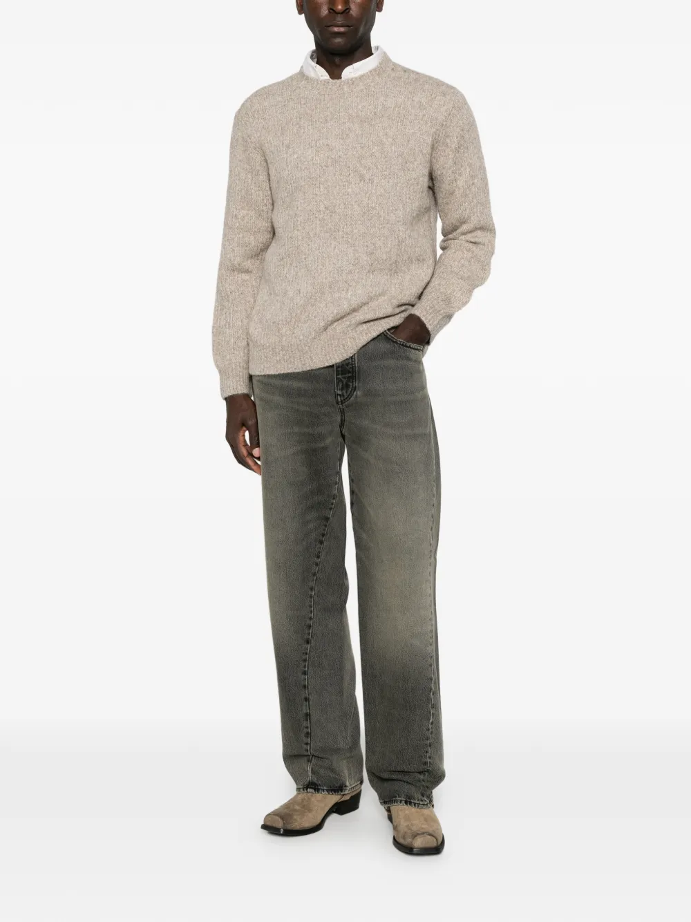 Sunflower Trui met ronde hals Beige