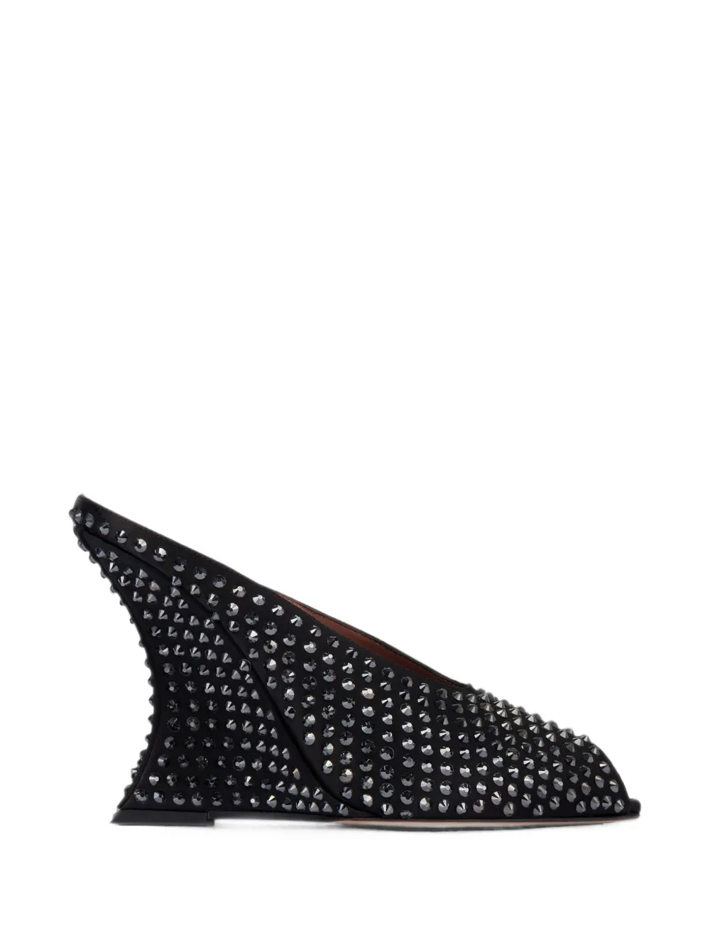 Paris Texas Nina stud-embellished wedge sandals