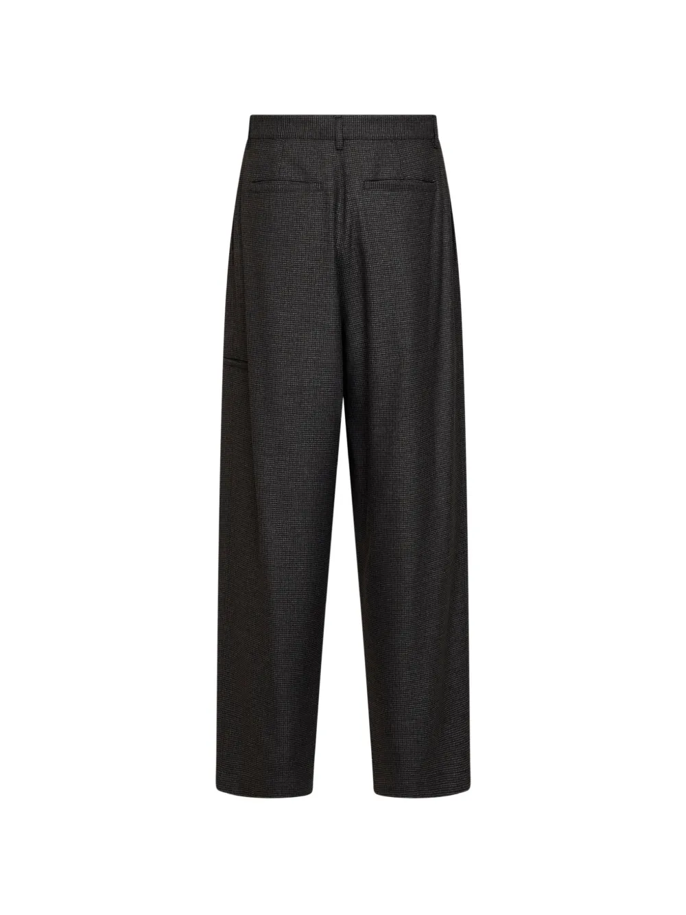 DARKPARK Davide broek met pied-de-poule print en wijde pijpen Grijs