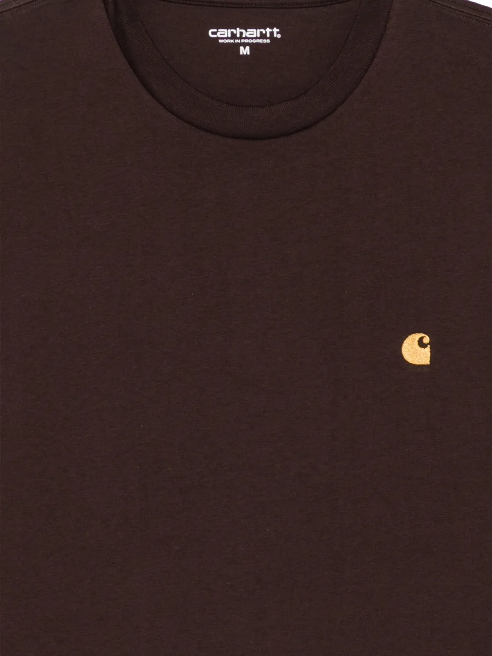 Carhartt WIP Chase T-shirt met lange mouwen Bruin
