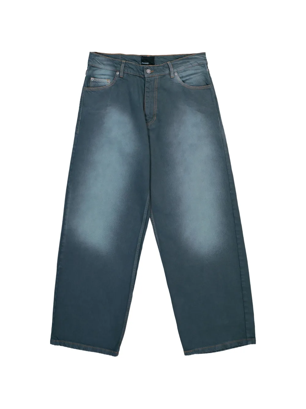 RASSVET sun-dyed baggy jeans - Verde
