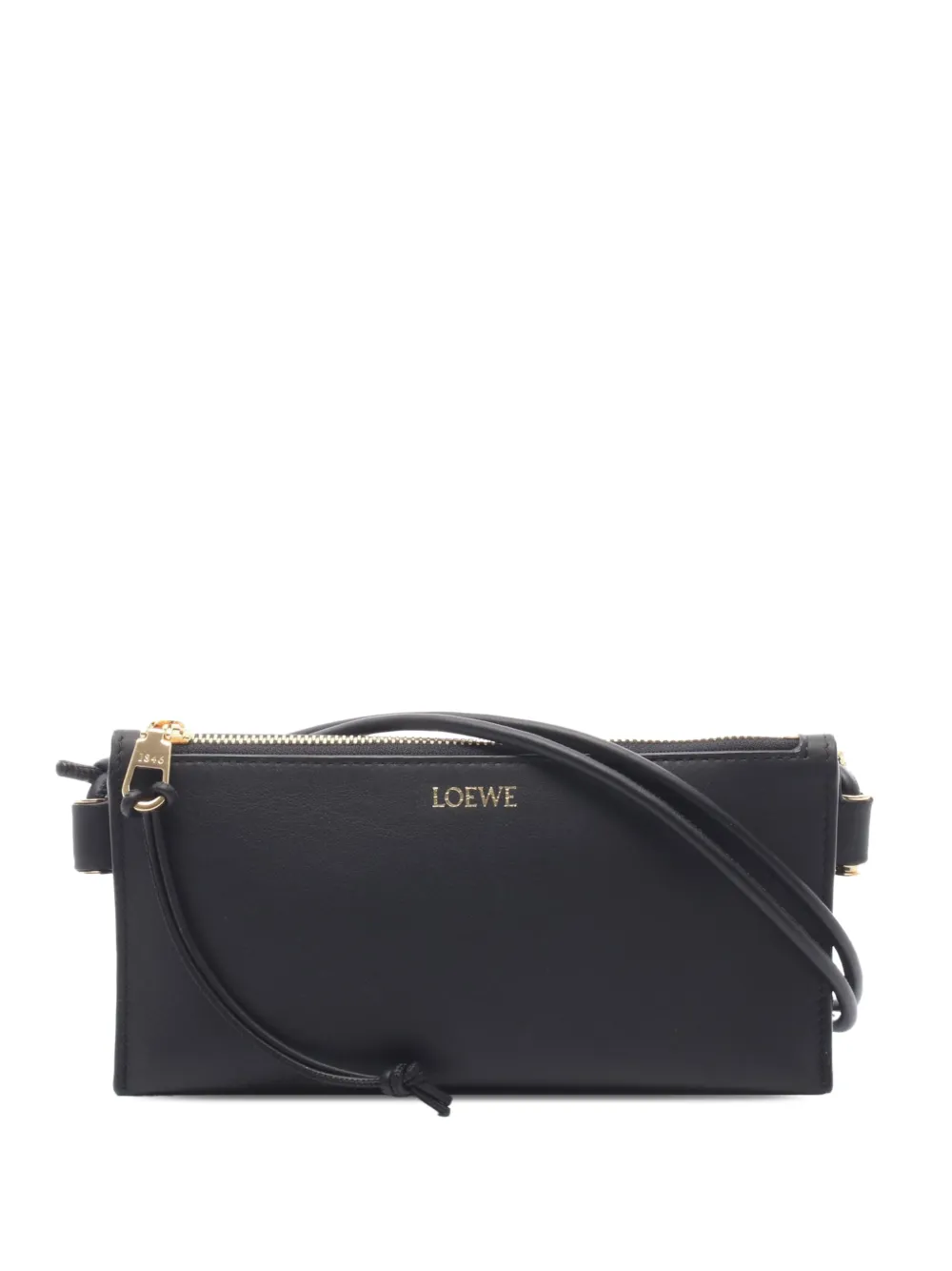 Loewe Pre-Owned 2010-2026 Leather Joya Pouch shoulder bag - Nero