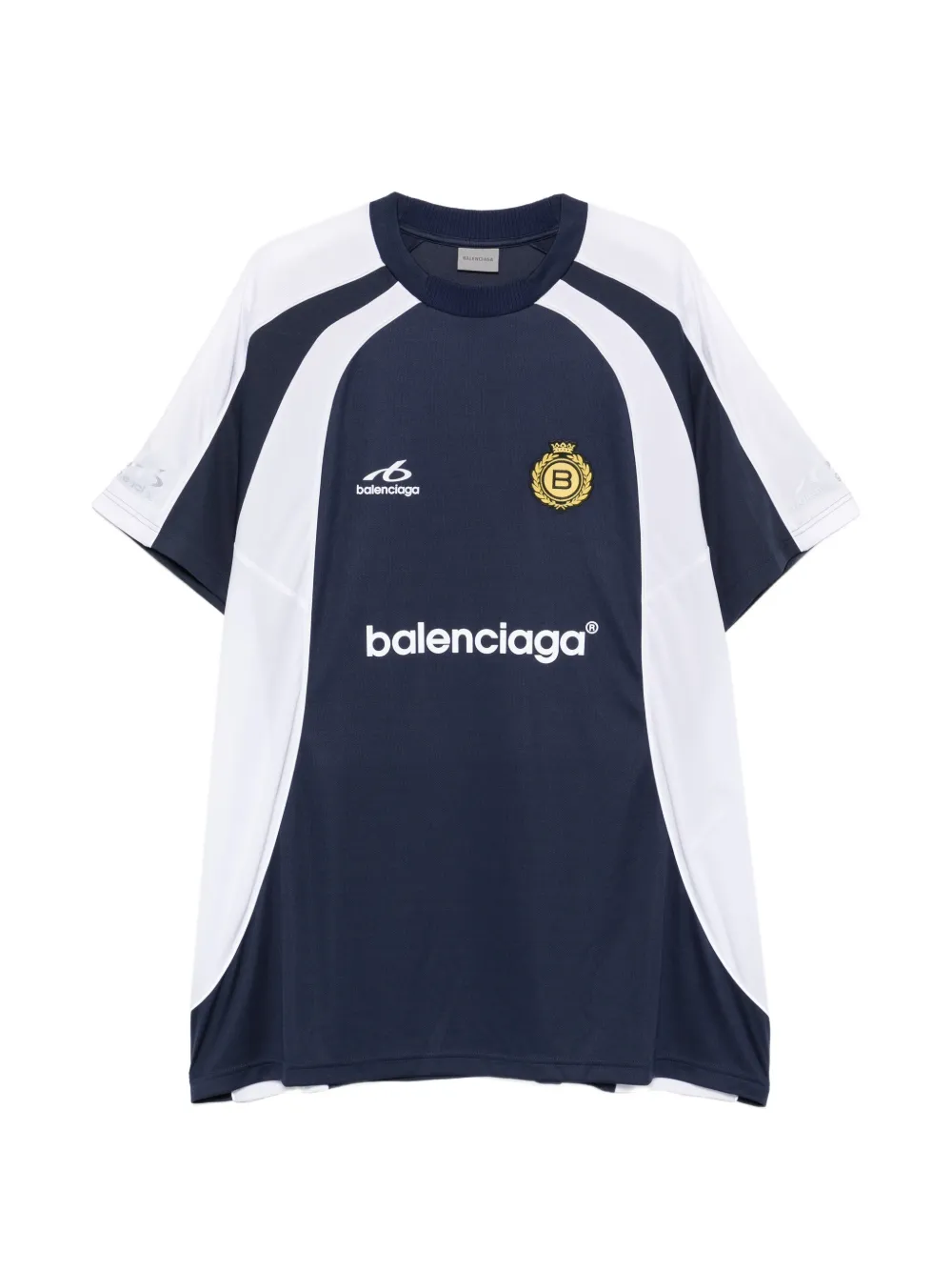 Balenciaga Soccer oversized T-shirt Blauw