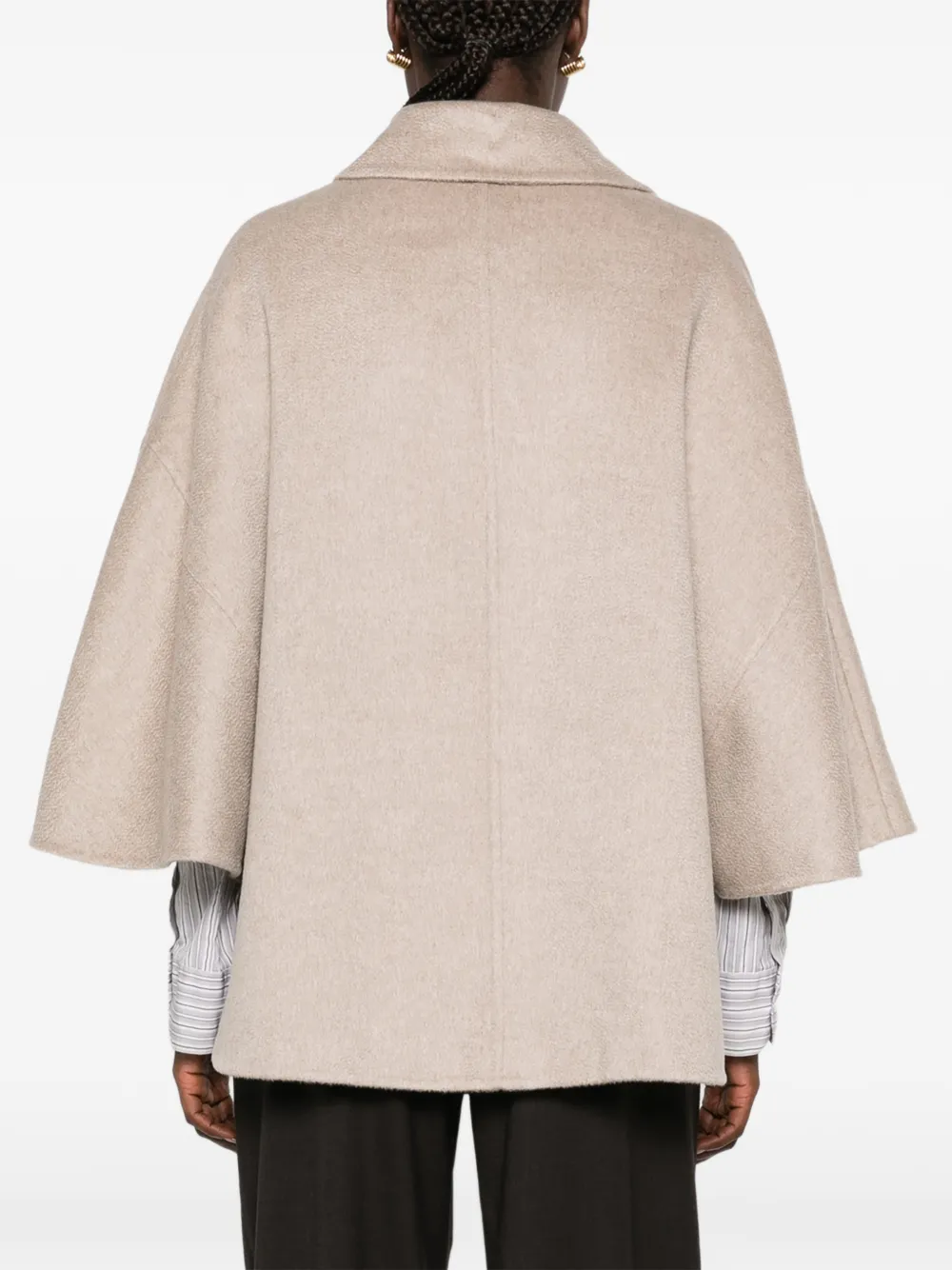 Max Mara MXAOspite double-breasted cape Beige
