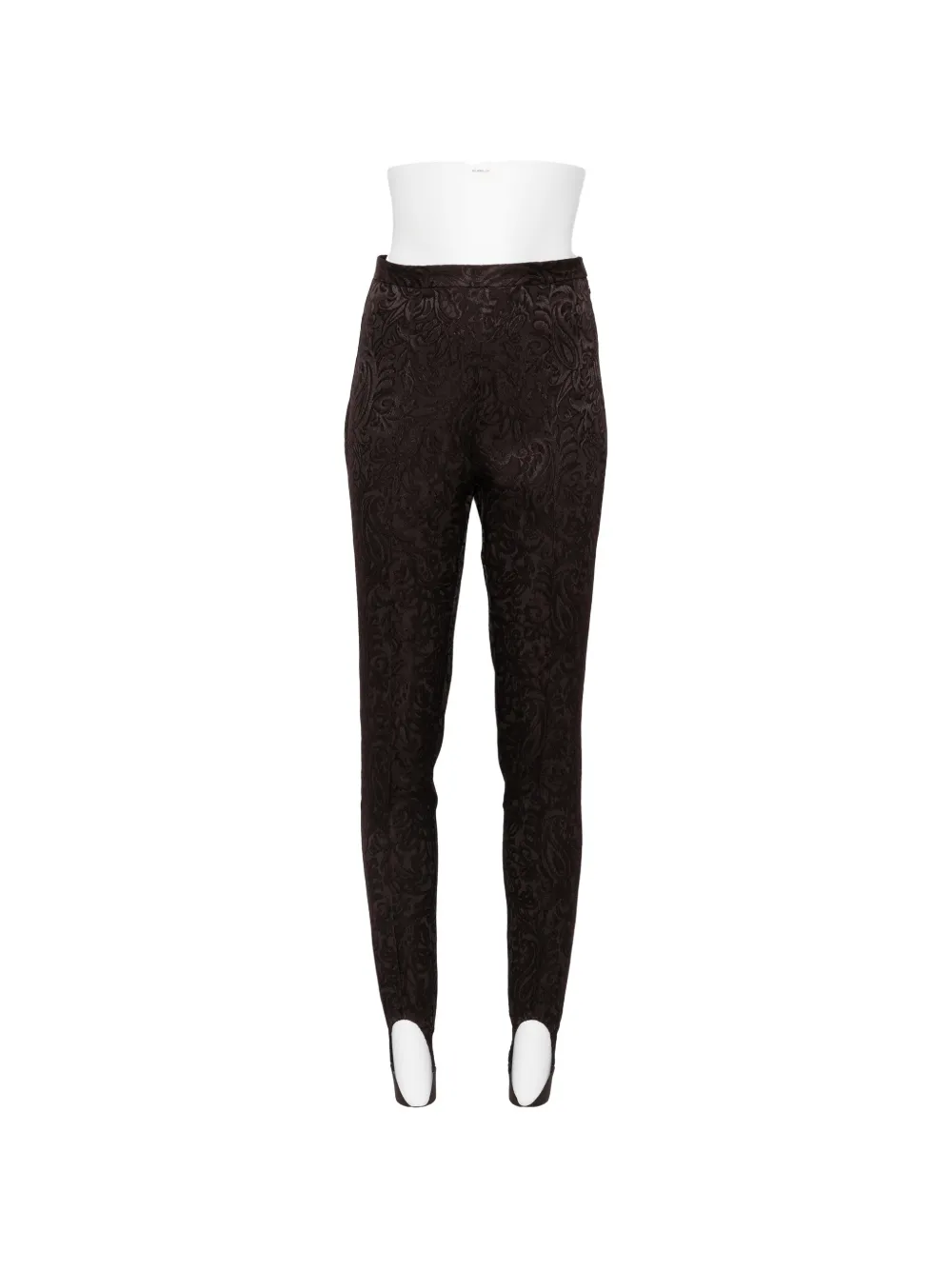 ALEMAIS Adeline paisley-jacquard stirrup trousers