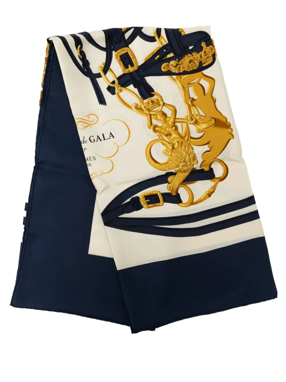 Hermès Pre-Owned 20th Century Brides de Gala Silk Scarf 90 scarves - Blu