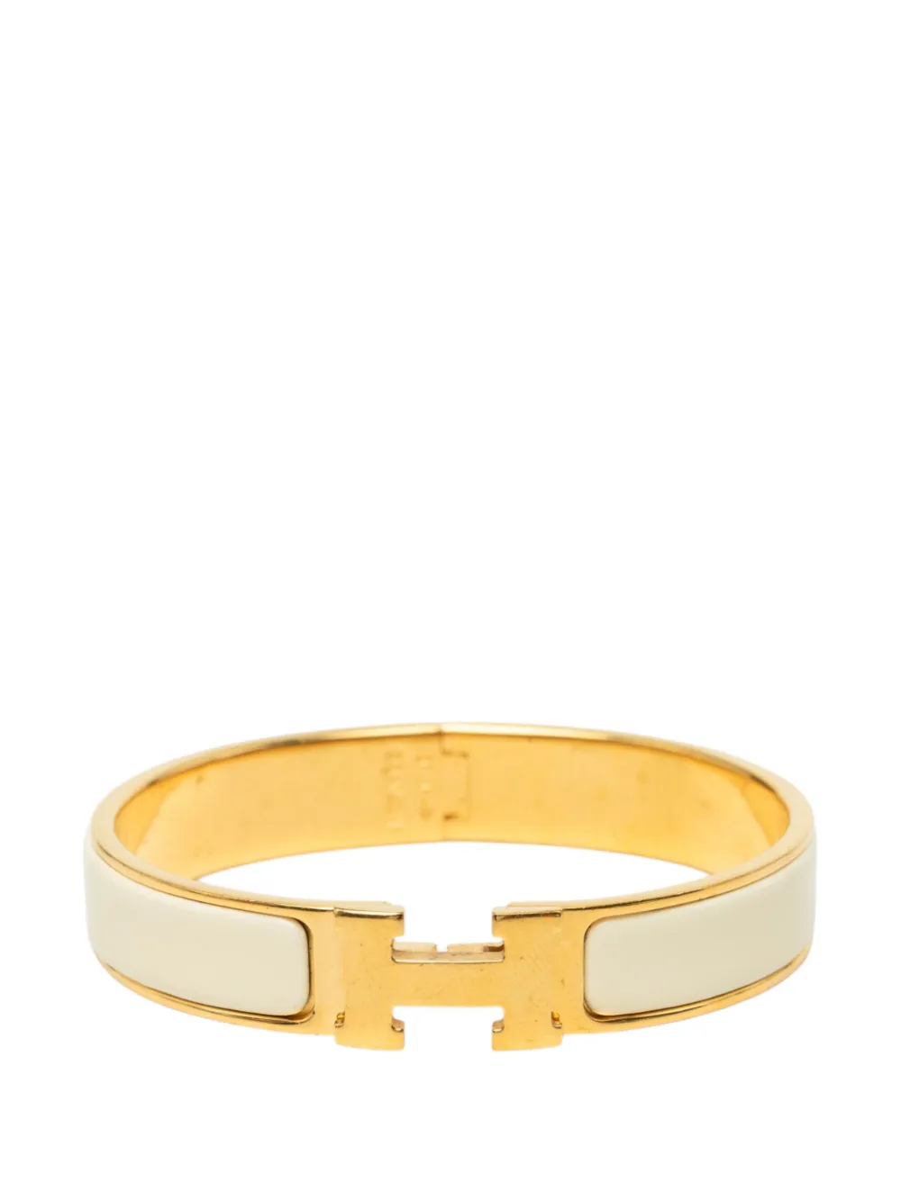 Hermès Pre-Owned 2000-2020 Narrow Enamel Clic H Bracelet PM costume bracelet - Oro