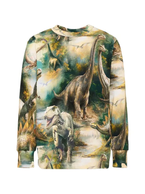 Molo Rill dinosaur-print long-sleeve T-shirt