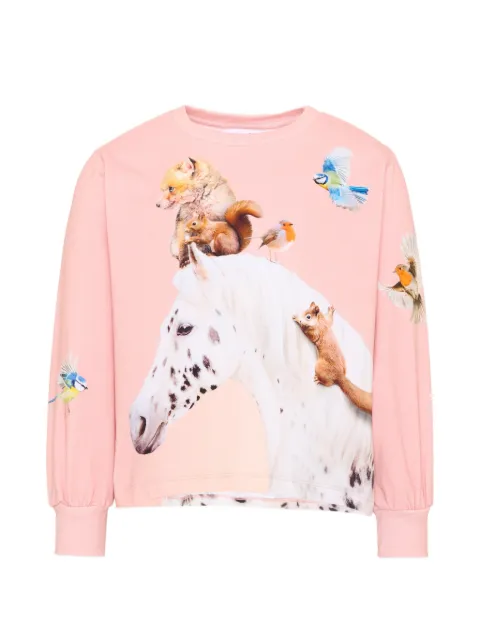 Molo animal-print long-sleeve T-shirt