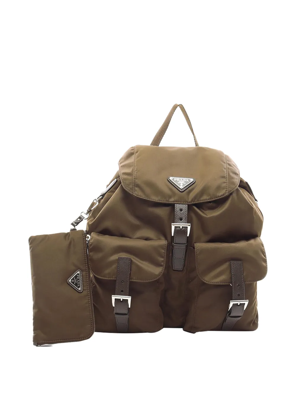 Prada Pre-Owned 2013-2026 Tessuto backpack - Marrone