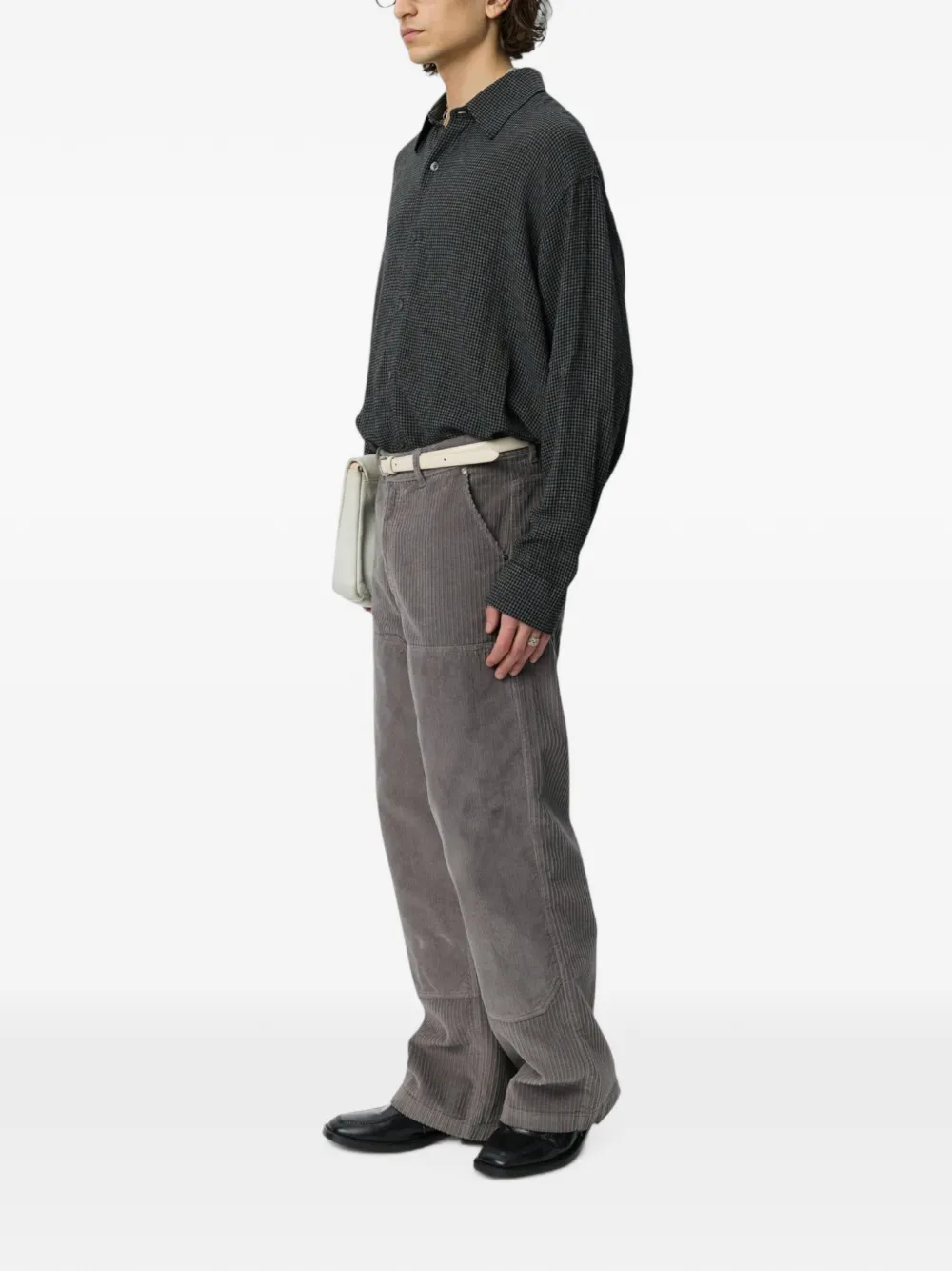 mfpen Ribfluwelen broek met dubbele knie Grijs