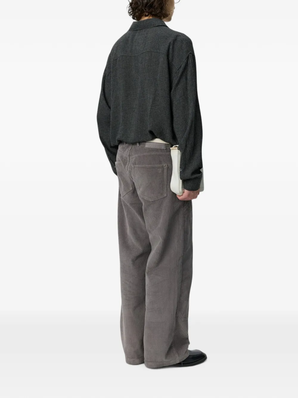 mfpen Ribfluwelen broek met dubbele knie Grijs