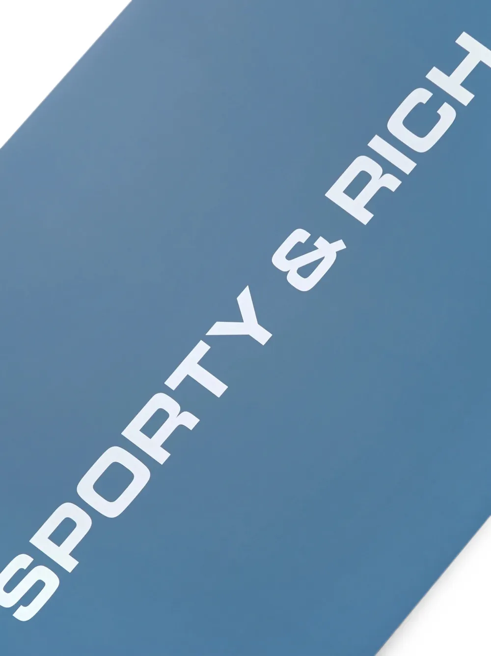 Sporty & Rich Yogamat met logoprint Blauw