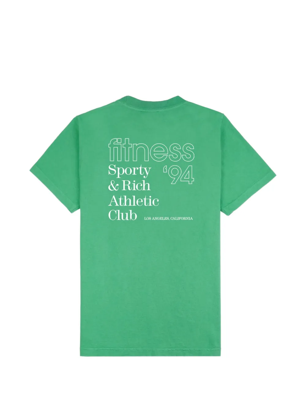 Sporty & Rich Fitness 94 T-shirt met logo-print Groen