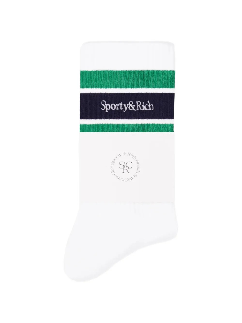Sporty & Rich Sokken met geborduurd logo Wit