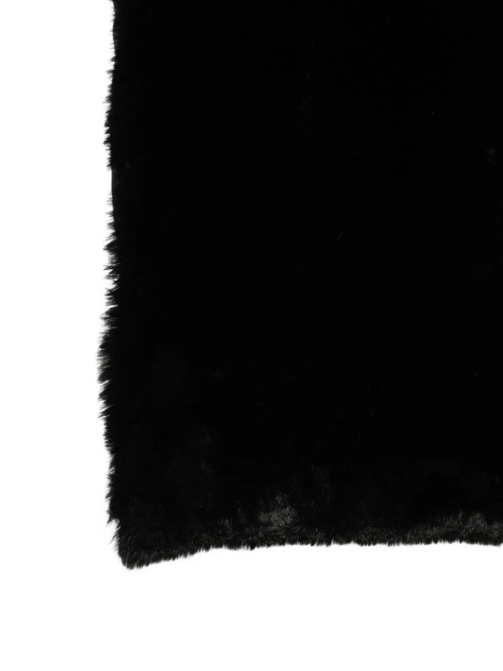 Max Mara Sjaal van imitatiebonr Zwart