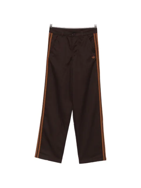 adidas logo-embroidered side-stripe trousers