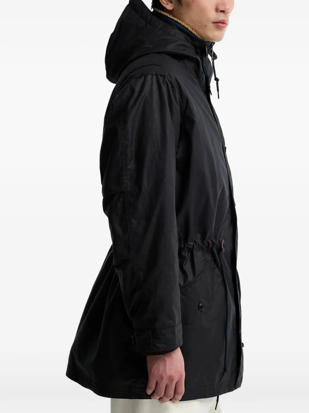 Barbour Ursula Waxed parka Zwart