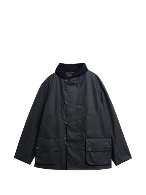 Barbour Macdale waxed-cotton corduroy-collar jacket