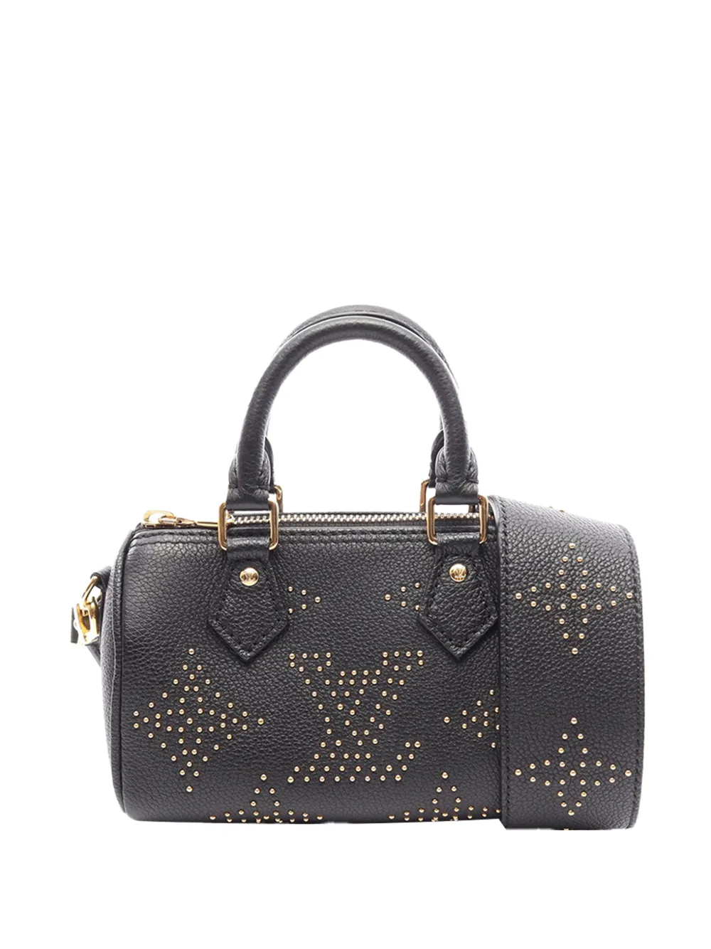 Louis Vuitton Pre-Owned 2000-2026 nano Nanogramm Empreinte Speedy Satchel-Tasche mit Nieten - Schwarz