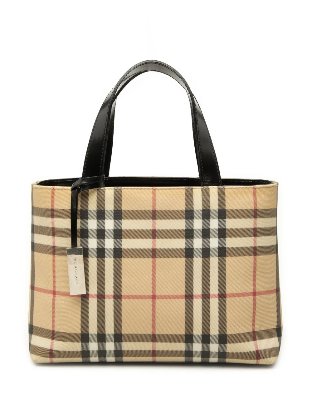 Burberry Pre-Owned 2000-2005 House Check Coated Canvas handbag - Toni neutri