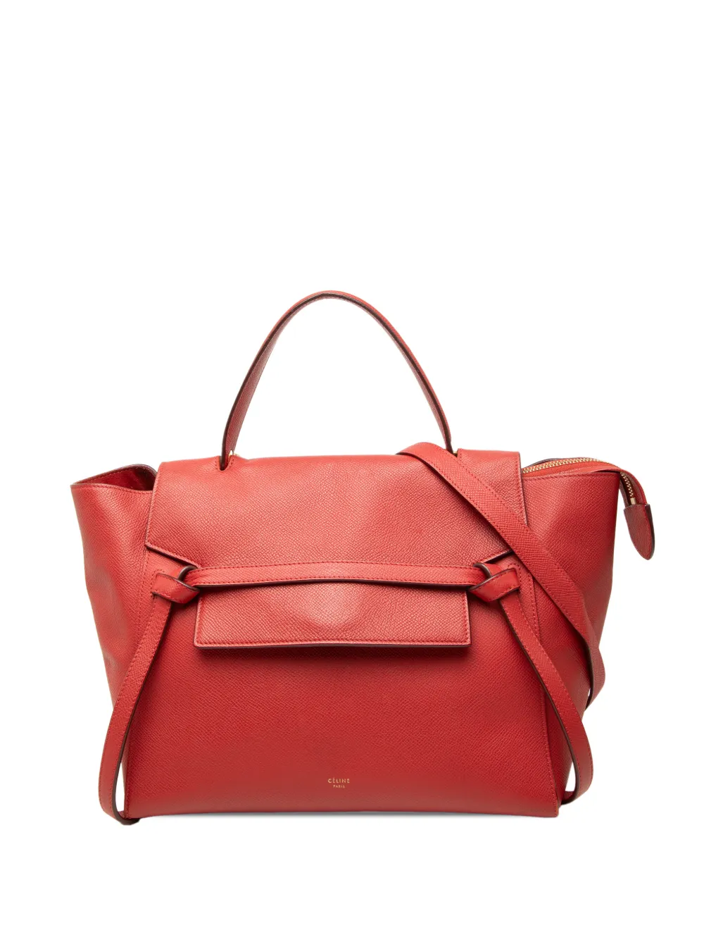 Celine Pre-Owned 2015 Mini Grained Calfskin Belt Bag satchel - Rosso