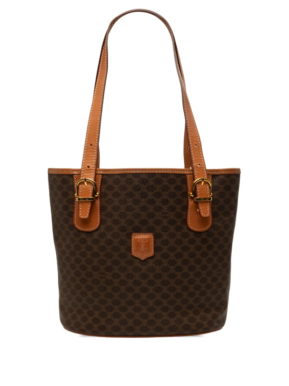 Celine Pre-Owned 1994 Macadam Coated Canvas tote bag - Marrone