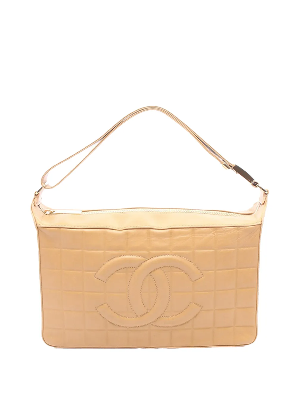 CHANEL Pre-Owned 2003-2004 Medium Lambskin Chocolate Bar shoulder bag - Toni neutri