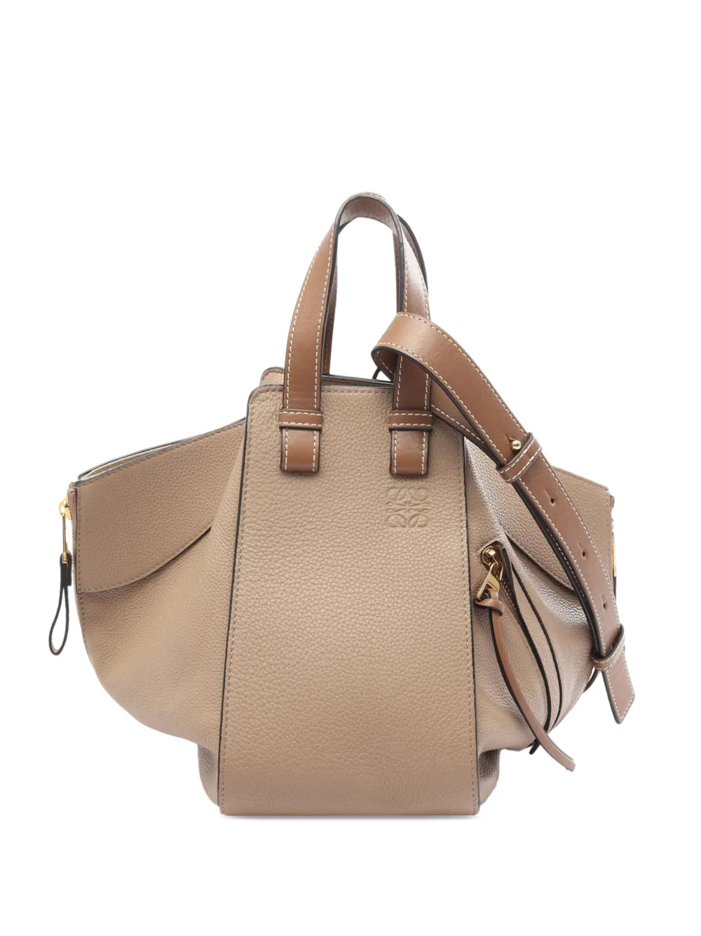 Loewe Pre-Owned 2010-2026 Small Leather Hammock Bag satchel - Toni neutri