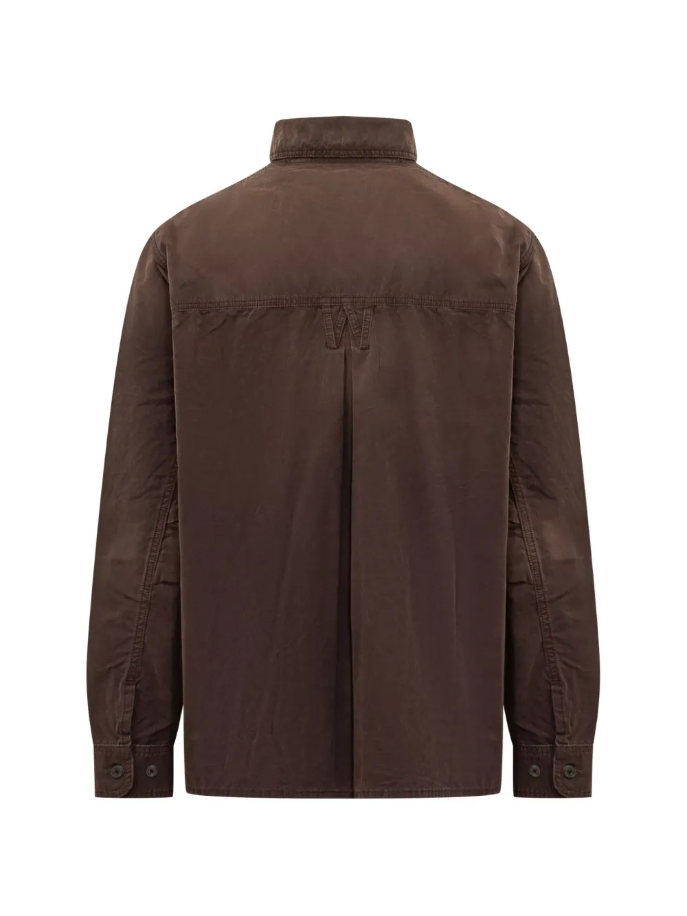 Willy Chavarria Corcoran logo-embroidered workwear overshirt Bruin