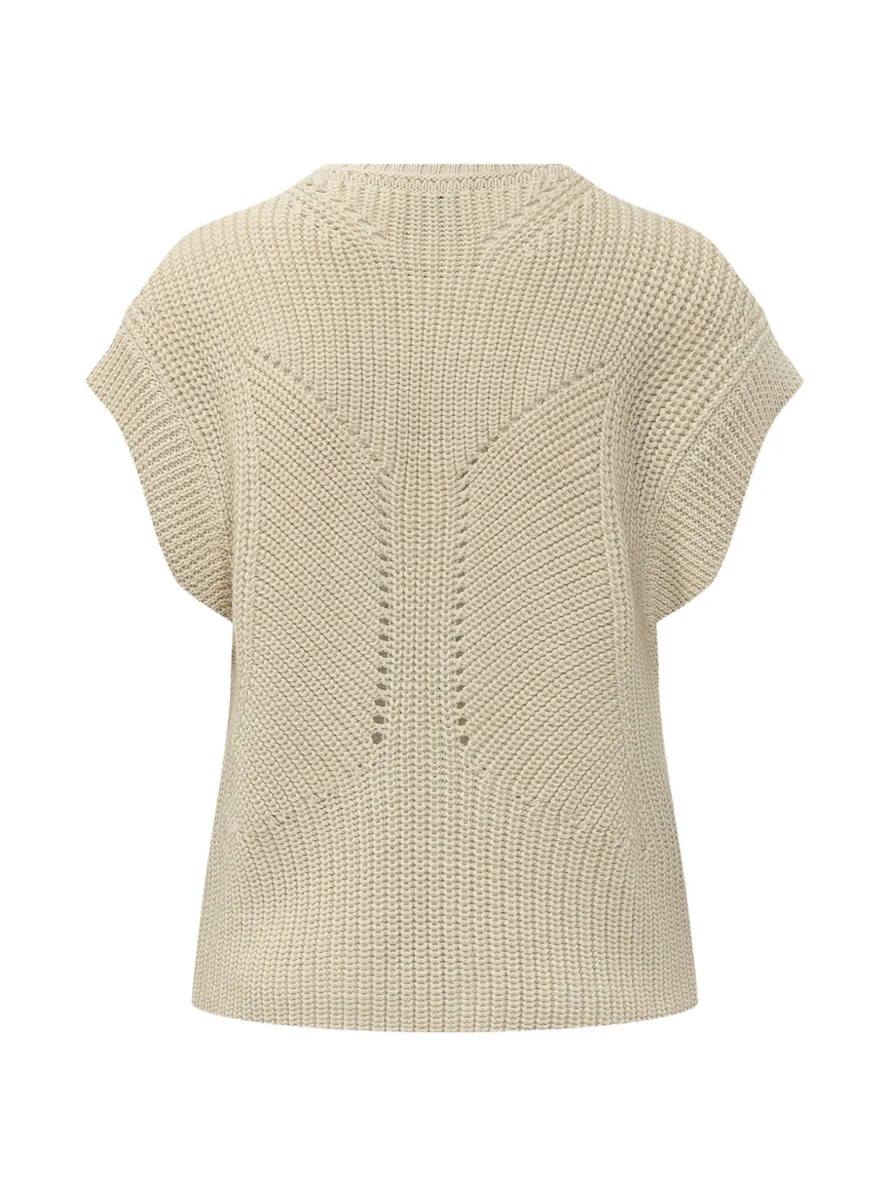 ISABEL MARANT Gebreide spencer met veters Beige