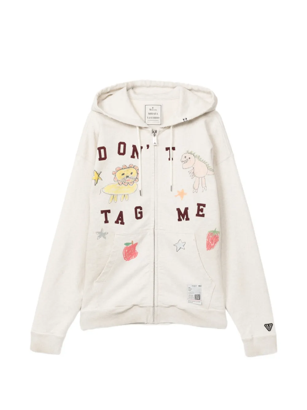 Maison MIHARA YASUHIRO Kids Doodle Kapuzenjacke - Nude