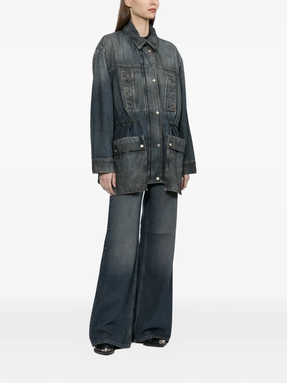Halfboy Field Denim Jacket in Blue, view 2