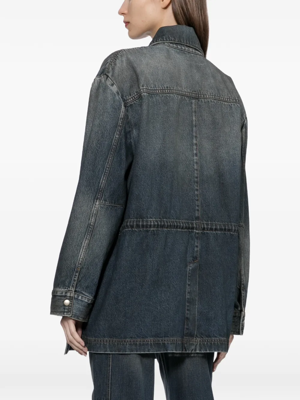Halfboy Field Denim Jacket in Blue, view 4