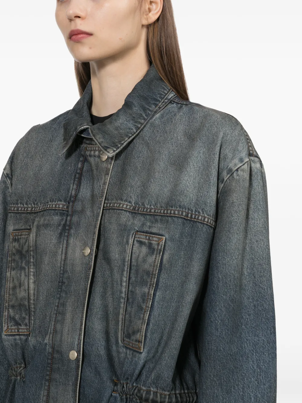 Halfboy Field Denim Jacket in Blue, view 5